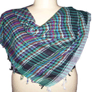 MULTICOLOR COTTON ARAB SCARF(CHECKED)
