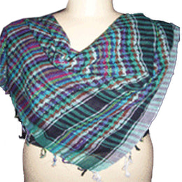 MULTICOLOR COTTON ARAB SCARF(CHECKED)