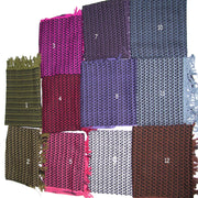 TRADITONAL BLACK LEAF DESIGN ARAFAT SCARF