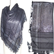 CHEK DESIGN ARAB SCARF WITH LUREX