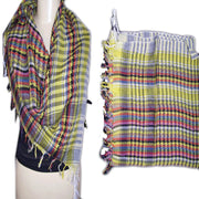 MULTICOLOR COTTON ARAB SCARF(CHECKED)