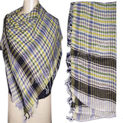 MULTICOLOR COTTON ARAB SCARF(CHECKED)