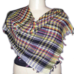 MULTICOLOR COTTON ARAB SCARF(CHECKED)