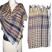 MULTICOLOR COTTON ARAB SCARF(CHECKED)