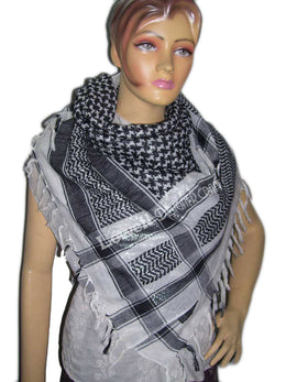 Spider Design Lurex Arafat Scarf