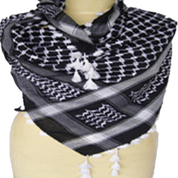 Yasser Design Arafat Scarf With Fringe