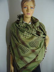 Arabia Costume Palestinian Army Military Headscarf Tassel Fringe