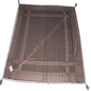 POLYESTER VISCOSE ARAB SCARF WITH TASSEL & FRINGE