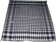Check Design Arafat Scarf With Tassel & Fringe