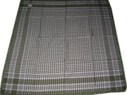 Small Check Design Arafat Scarf With Tassel & Fringe