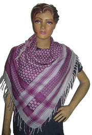 Capsule Like Design Arafat Scarf With Tassel & Fringe