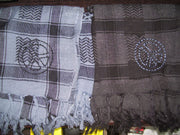 Leaf Design Arafat Scarf with Embroidery