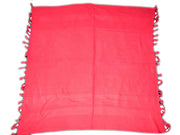 Solid Color Leaf Design Arafat Scarf