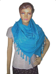 Solid Color Leaf Design Arafat Scarf