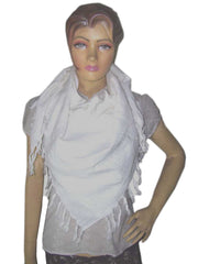 Solid Color Leaf Design Arafat Scarf