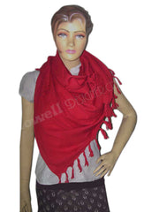 Solid Color Leaf Design Arafat Scarf