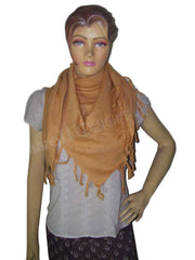 Solid Color Leaf Design Arafat Scarf