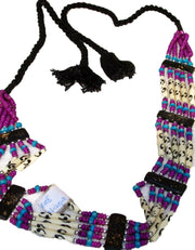 Tribal Hippie Boho beads belly bone belt