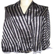 JACQUARD STRIPE PASHMINA SCARF
