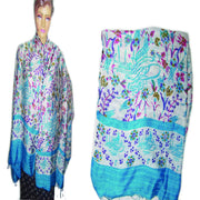SMALL FLOWER SILK VISCOSE SCARF