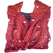 MIRROR & SHELL BANDHANI SCARF