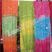 MIRROR WORK BANDHANI SCARF