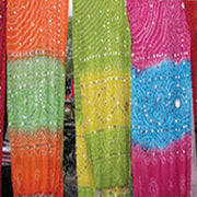 MIRROR WORK BANDHANI SCARF