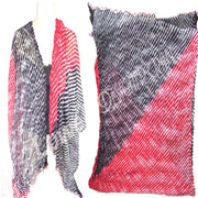 LAHRIYA BANDHANI  SCARF WITH FRINGES
