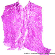 SINGLE COLOR SILK BHANDHNI SCARF