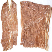 SINGLE COLOR SILK BHANDHNI SCARF