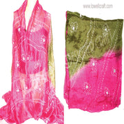 TWO TONE SILK SCARF