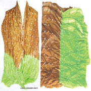 TWO TONE SILK TIE & DYE BHANDHNI SCARF