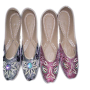 Beads Embroidery Indian Handmade Mojari Jooti Juti
