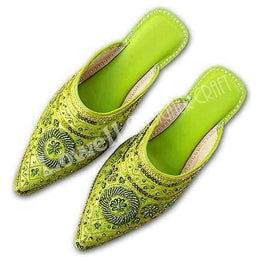 Sequence Embroidery Party Wear Shoes Shoe Mojari Jooti Juti