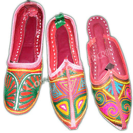 EMBROIDERY LEATHER  MOJARI