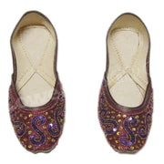 Traditional Women  Embroidery leather Mojari