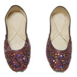 Traditional Women  Embroidery leather Mojari