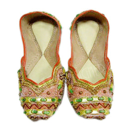 Mojari Jutti Punjabi Indian Flat Women Traditional Jooti
