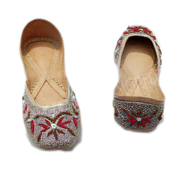 Zari Work Mojari Women Flats khussa shoe Juti jooti juti