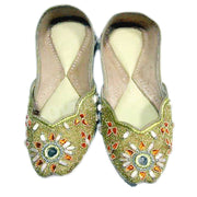 Golden Party Wear Punjabi Jutties