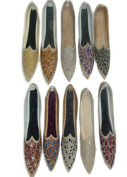 POiNTED LIGHT VELVET SOLE ETHNIC SHOES
