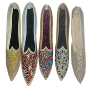 POiNTED LIGHT VELVET SOLE ETHNIC SHOES