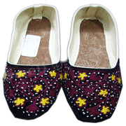 ROUND LIGHT VELVET SOLE ETHNIC SHOES