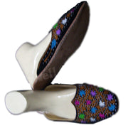 ROUND LIGHT VELVET SOLE ETHNIC SHOES