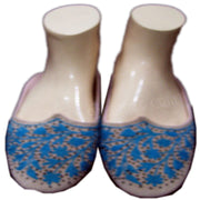 ROUND LIGHT VELVET SOLE ETHNIC SHOES
