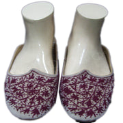 ROUND LIGHT VELVET SOLE ETHNIC SHOES