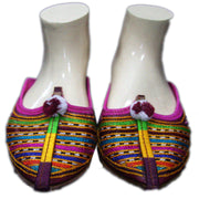 EMBROIDERY SPONG SHOES SLEEPER POINTED