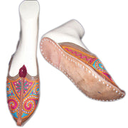 EMBROIDERY SPONG SHOES SLEEPER POINTED