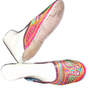 EMBROIDERY  SHOES SLEEPER ROUND