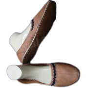 CAMEL NECK LEATHER SHOES